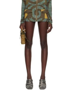 Raga Malak Spiral Miniskirt - Green