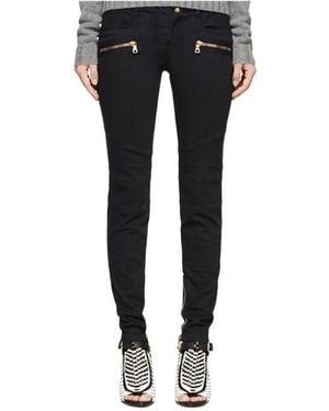 Balmain Casual Trousers With Belt Loops - Black