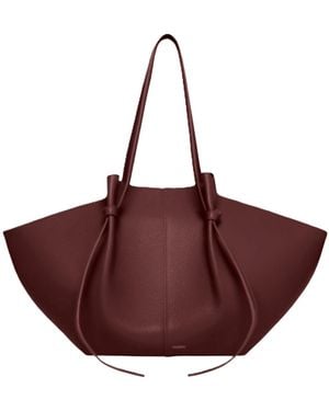 Yuzefi Top Handle Shoulder Bag - Red