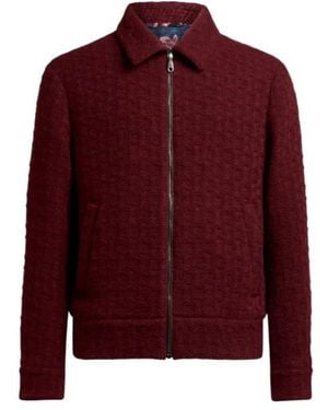 Etro Wool Bomber Jacket - Red