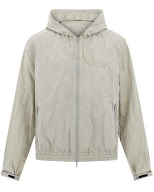 Ferragamo Ferragamo Hooded Windbreaker Jacket - Grey