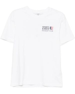Sporty & Rich Short-Sleeved T-Shirt - White