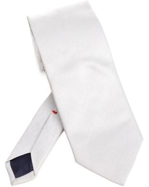 Al Duca d'Aosta Pointed-Tip Tie - White