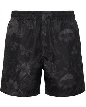 Gucci Printed Nylon Swim Shorts - Black