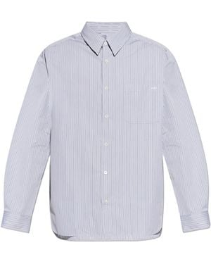 A.P.C. Button-Up Striped Shirt - White