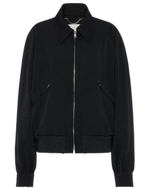 Maison Margiela Zip-Up Bomber Jacket - Black