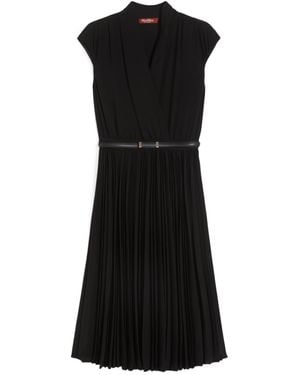 Max Mara Studio Albino Belted Midi Dress - Black