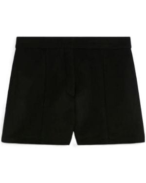 Sportmax Pleated Tailored Shorts - Black