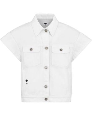Dior Iviera Jacket With Cap Sleeves - White