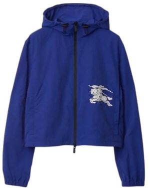 Burberry Long Sleeve Casual Jacket - Blue
