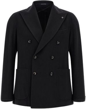 Tagliatore Double-Breasted Blazer - Black