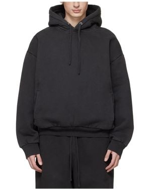 Skims Thick Fleece Hooded Sweatshirt - Blue
