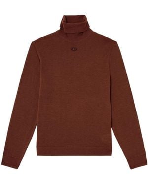 DIESEL K-Varta Roll-Neck Jumper - Brown
