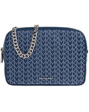 MICHAEL Michael Kors Geometric-Pattern Shoulder Bag - Blue