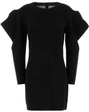Norma Kamali Wing Sleeve Mini Dress - Black