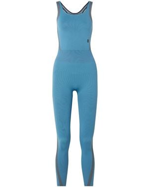 On Shoes Studio Open-Back Ribbed Recycled Stretch Bodysuit - Blue