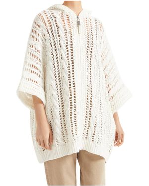 Brunello Cucinelli Cable-Knit Cardigan - White