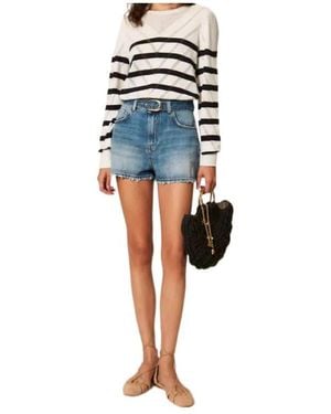 Twinset Striped Crewneck Jumper - Blue