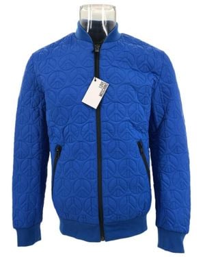 Moschino Long-Sleeved Zipper Casual Jacket - Blue