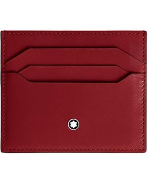 Montblanc Logo Embossed Card Holder - Red