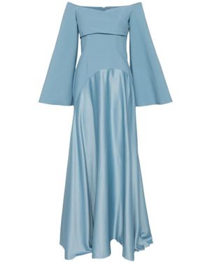 Solace London Rina Long-Sleeved Dress - Blue