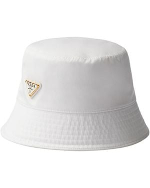 Prada Re-Nylon Bucket Hat - White