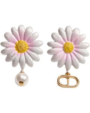 Dior Daisy Earrings - White