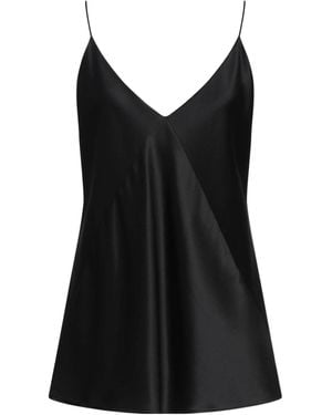 Max Mara Solid-Colored Satin Camisole - Black