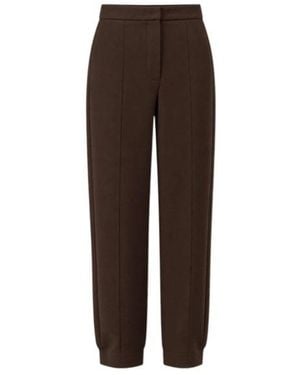 Max Mara High-Waisted Athletic Pants - Brown
