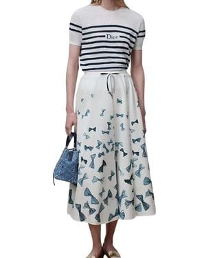 Dior Iviera Short-Sleeved Sweater - Blue