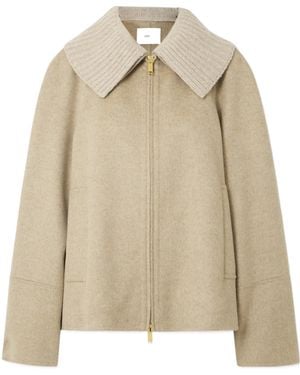 JOSEPH Cooksey Wool And Cashmere Blend Casual Jacket - Natural