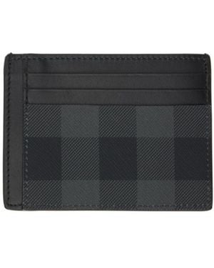 Burberry Logo Embossed Money-Clip Cardholder - Black