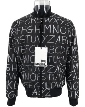 Moschino Long-Sleeved Zipper Casual Jacket - Grey