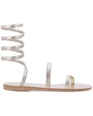 Ancient Greek Sandals Ofis Gladiator Flat Sandals - White