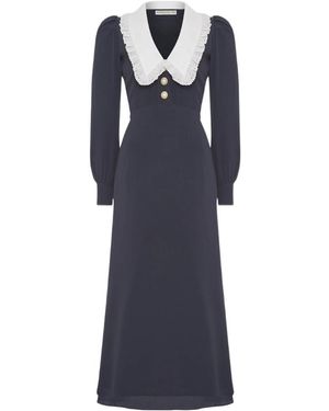 Alessandra Rich Long-Sleeved Dress - Blue