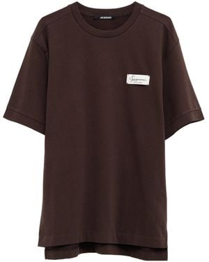 Jacquemus Short-Sleeved T-Shirt - Brown