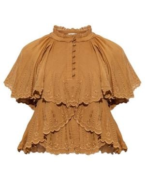Isabel Marant Short-Sleeved Top - Brown