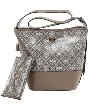 Tory Burch Medium Bucket Shoulder Bag - Grey