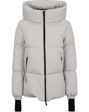 Herno Matelassé-Effect Jumper Jacket - Grey