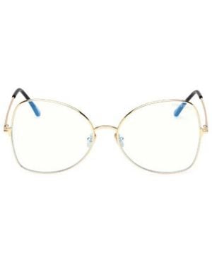 Tom Ford Eyewear Geometric Frame Glasses - Natural