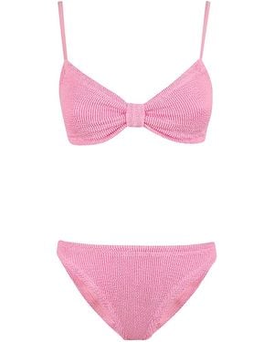 Hunza G Alicia Crinkle Bikini - Pink