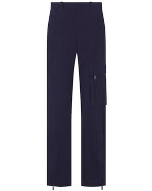 Dior Patch Cargo Pants - Blue