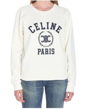 Celine University Sweatshirt - White