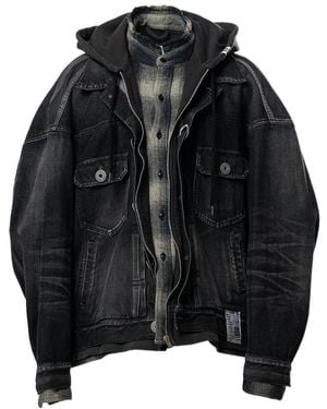 Maison Mihara Yasuhiro Triple Layered Denim Jacket - Black