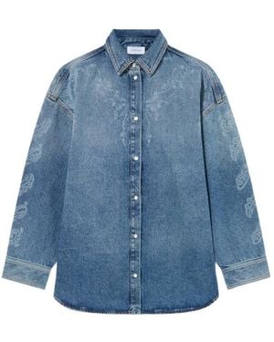 Off-White c/o Virgil Abloh Paisley Denim Lover Shirt Jacket - Blue