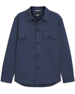 BOSS Long-Sleeved Shirt Jacket - Blue