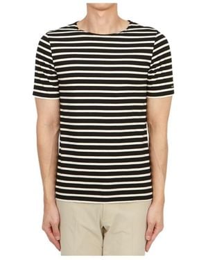 Saint James Striped Short-Sleeved T-Shirt - Black