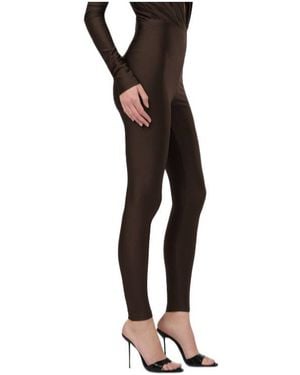 ANDAMANE High-Waist Stretched Leggings - Black