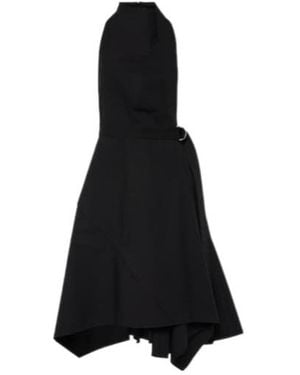 Proenza Schouler Yoko Cotton-Blend Poplin Wrap Dress - Black