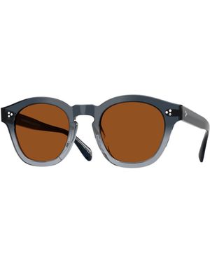 Oliver Peoples Round-Frame Sunglasses - Multicolour